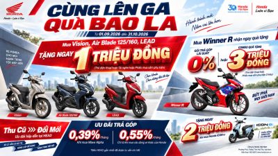 Khuyến mại xe máy Honda tháng 9/2026 tại Hưng Yên